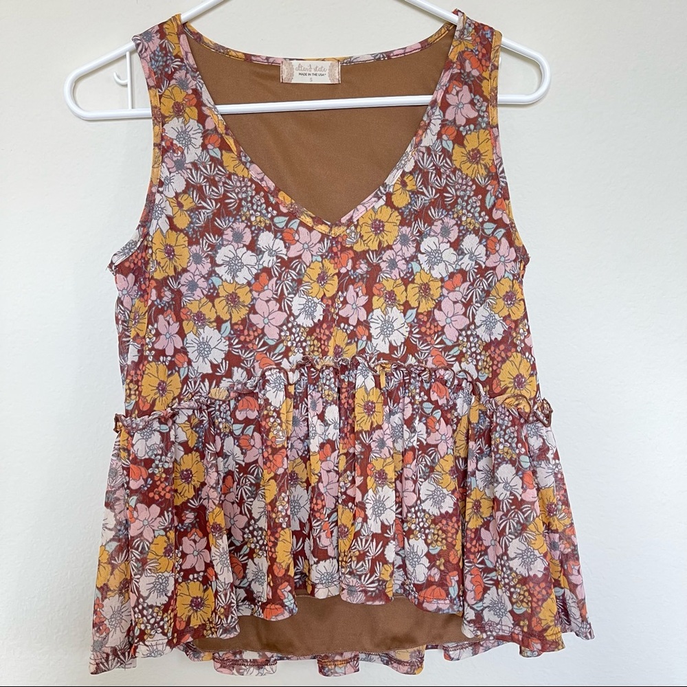 Altar’d State Floral Peplum Top